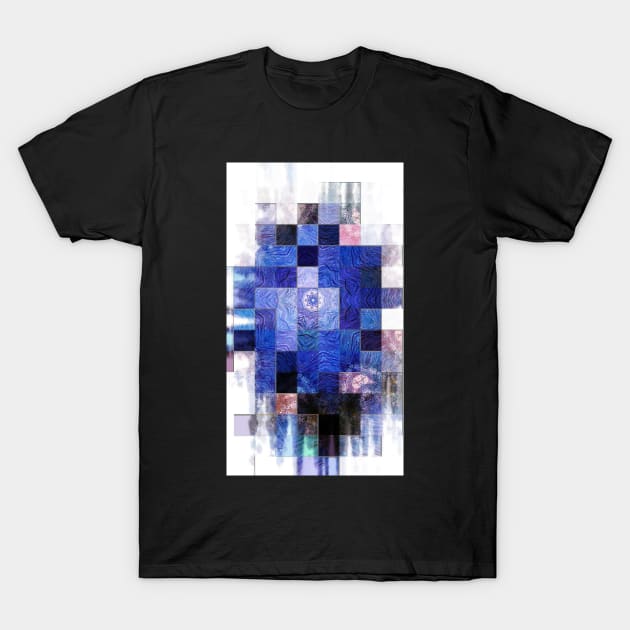 Blue Mosaic 2-Available In Art Prints-Mugs,Cases,Duvets,T Shirts,Stickers,etc T-Shirt by born30